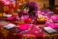 Tischdekoration-exotisch-lila-pink-orange-M
